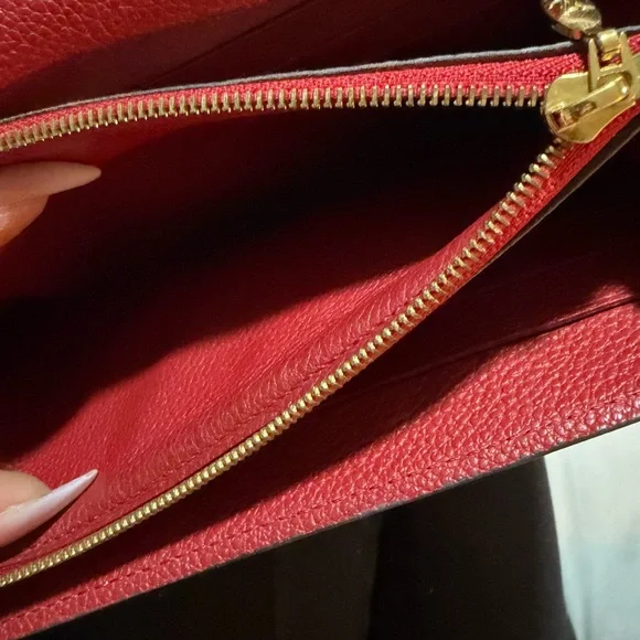 Louis Vuitton Monogram Red and Brown Clutch